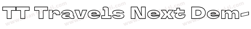 TT Travels Next Dem字体转换